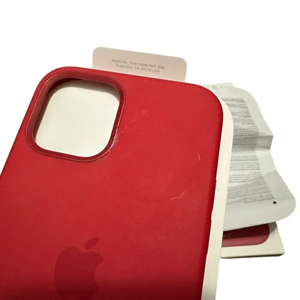Apple IPhone 12/12 Pro Silicon Cases‎ Bundle Red & Purple Magsafe Lightweight